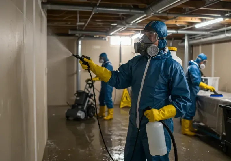 Basement Sanitization and Antimicrobial Treatment process in Heber, CA